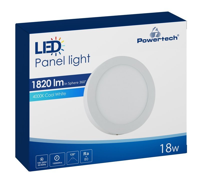LED panel, 18W, F 22.5cm, 4000K, 1820lm, leyko 3256 Panel
