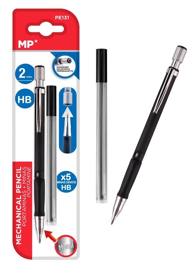MP Mηχανικό μολύβι , HB, 5x ανταλλακτικά, 2mm 1553