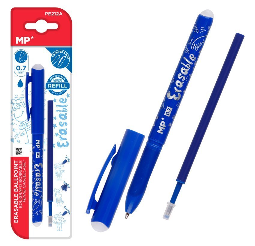 MP στυλό διαρκείας Ballpoint  με ανταλλακτικό μελάνι, 0.7mm, μπλε 6549
