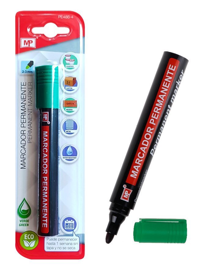 MP ανεξίτηλος μαρκαδόρος , 2-3mm, πράσινος 1572