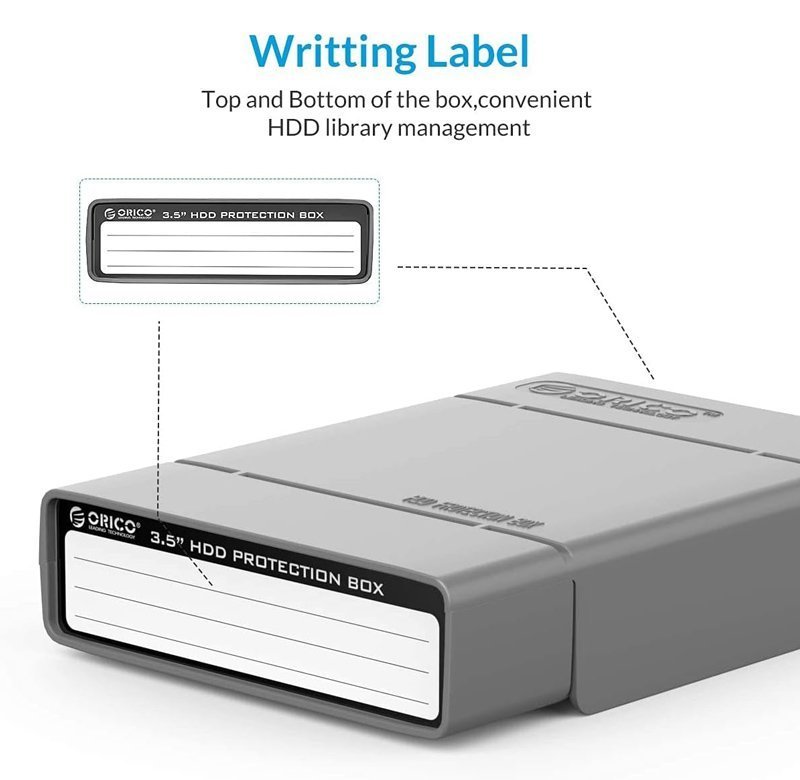 ORICO θήκη προστασίας για 3.5" HDD , γκρι 8459 - Image 5