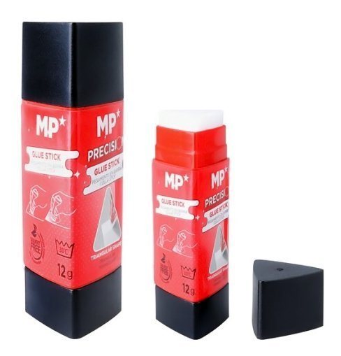 MP κόλλα στικ , τρίγωνη, διάφανη, 12g 2681