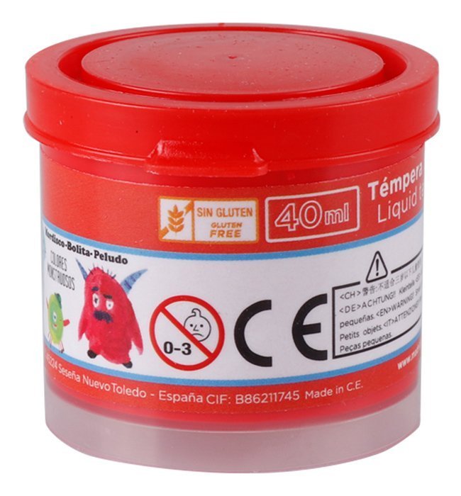 MP τέμπερα ζωγραφικής , 40ml, κόκκινη 2684