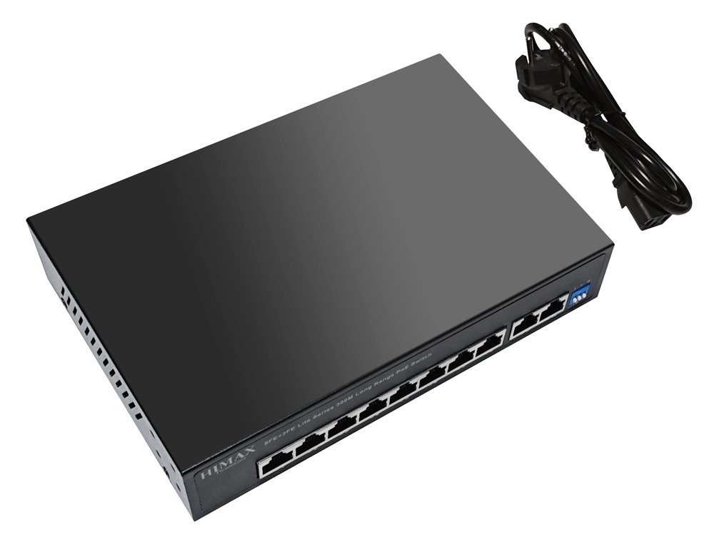HIMAX PoE switch , 8x Ethernet PoE & 2x Ethernet θύρες, έως 100Mbps 7871 - Image 3