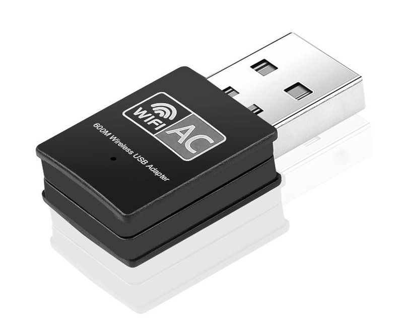 POWERTECH ασύρματος USB αντάπτορας δικτύου , 600Mbps, 2.4/5GHz 4191