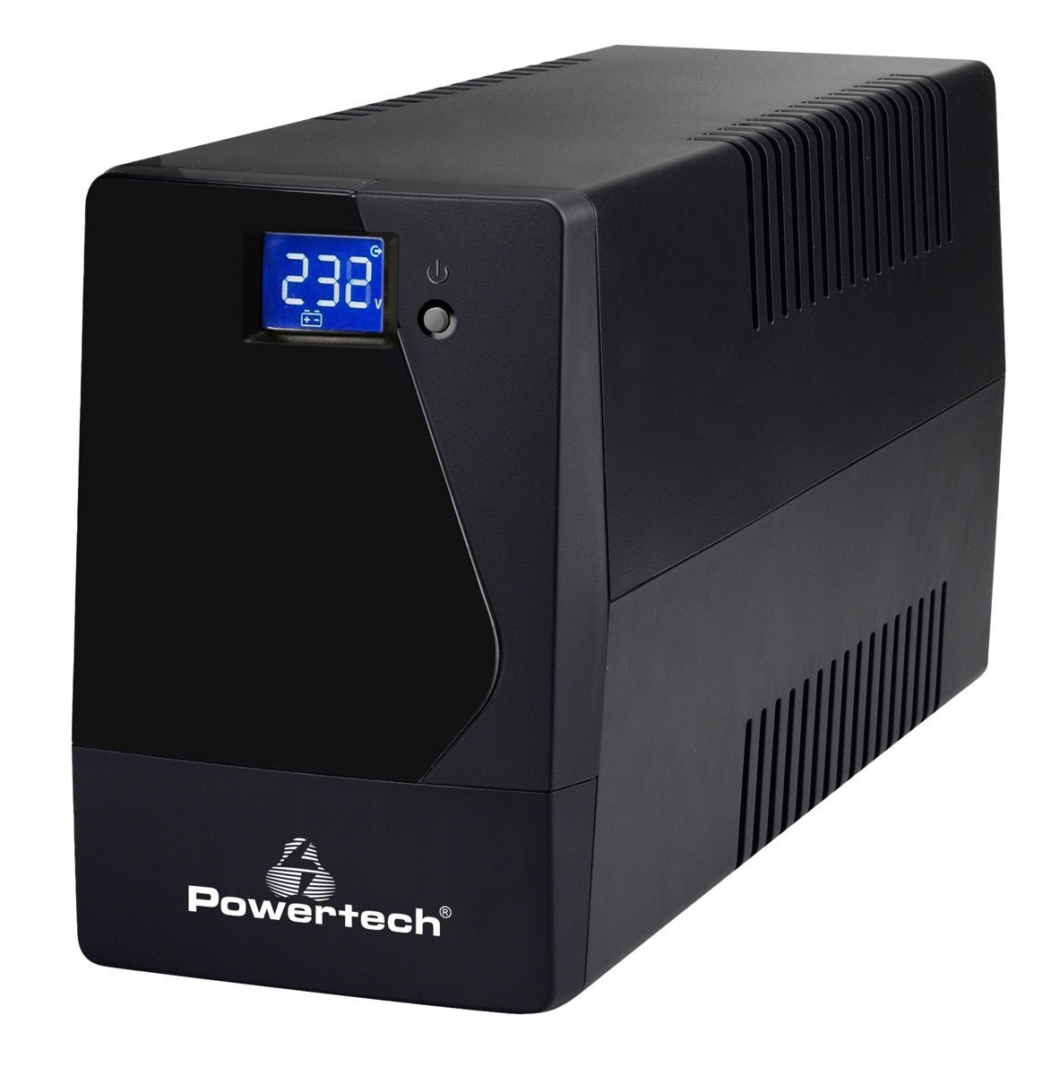 POWERTECH UPS Line Interactive  με οθόνη, 1050VA, 630W, 2x Schuko, 2x RJ45/RJ11 7059