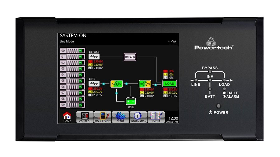POWERTECH LCD οθόνη αφής 10" , για συστήματα UPS 3087