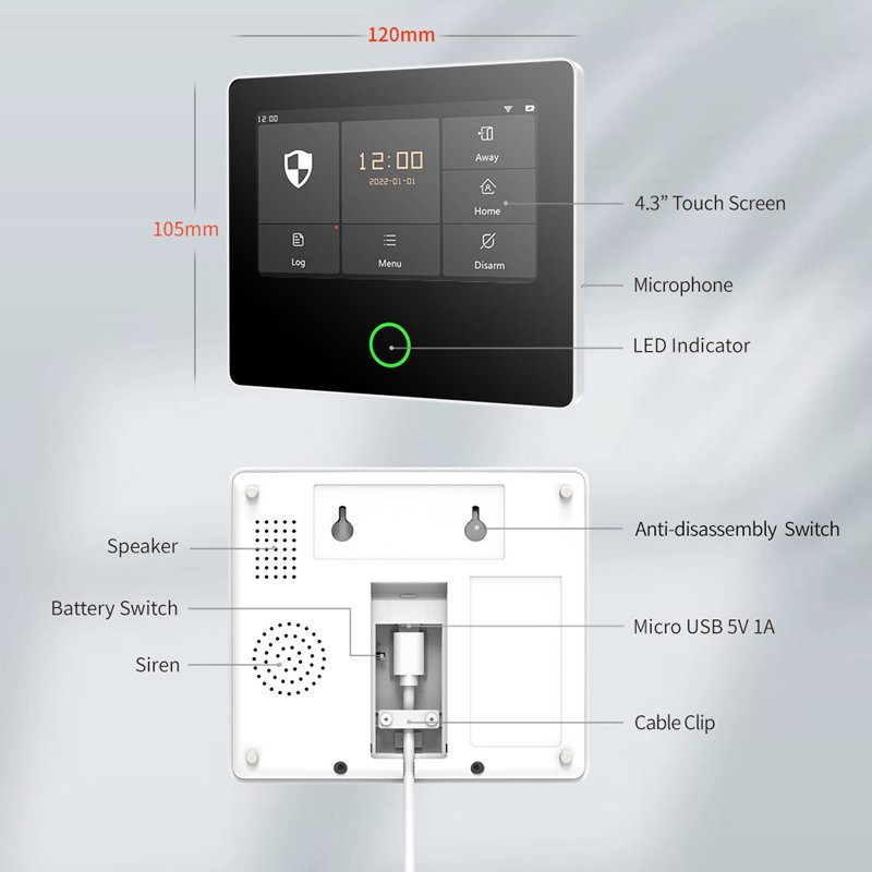 asyrmato systima synagermoy, afis, Wi-Fi, 2G, TUYA 5283 0 4