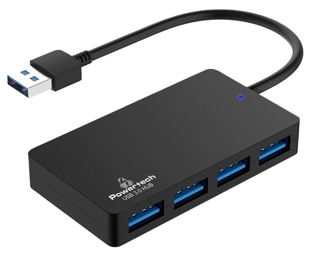POWERTECH USB hub , 4x θυρών, 5Gbps, USB σύνδεση, μαύρο 5471