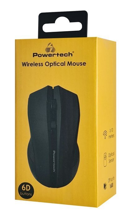 POWERTECH ασύρματο ποντίκι , USB δέκτης, 1600DPI, μαύρο 6092 - Image 3
