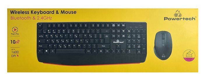 POWERTECH set ποντίκι & πληκτρολόγιο , 2.4GHz & Bluetooth, μαύρο 6093 - Image 8