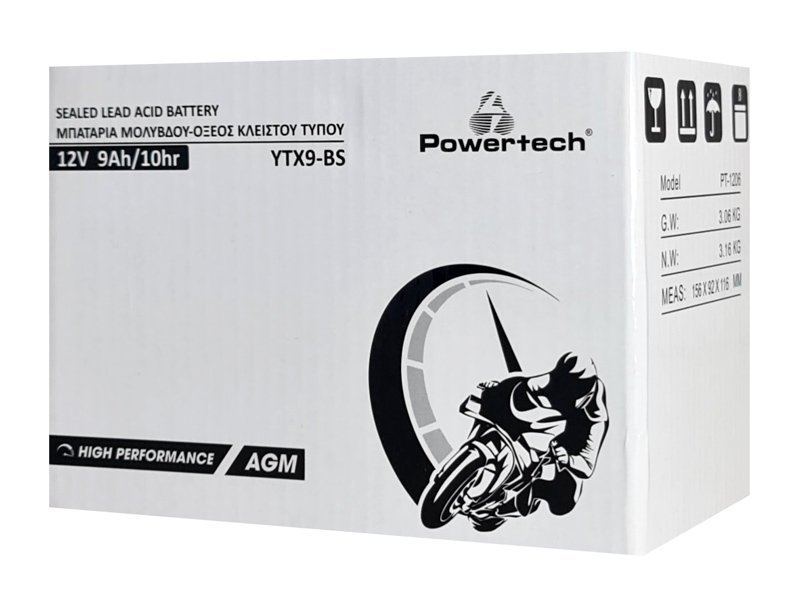 mpataria molyvdoy motosykletas, 12V 9Ah, AGM, YTX9-BS 6381 Mpataria 2