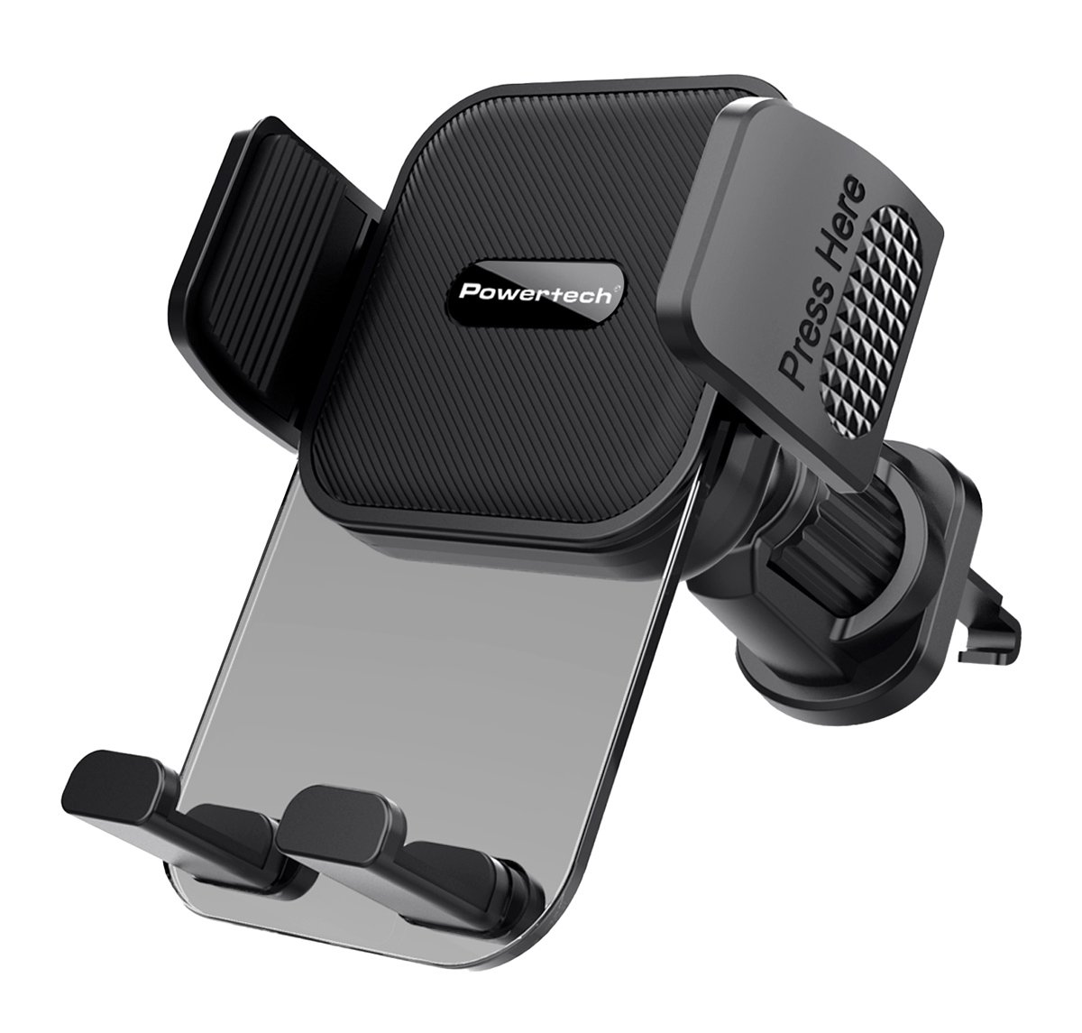 POWERTECH βάση smartphone αυτοκινήτου για αεραγωγούς, μαύρη 6519