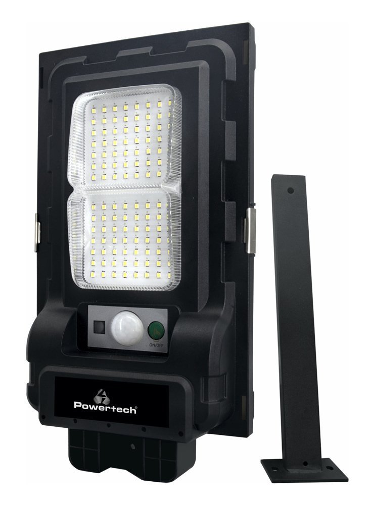 POWERTECH LED ηλιακός προβολέας  με αισθητήρα κίνησης, 50W, 3500mA, IP65 6678