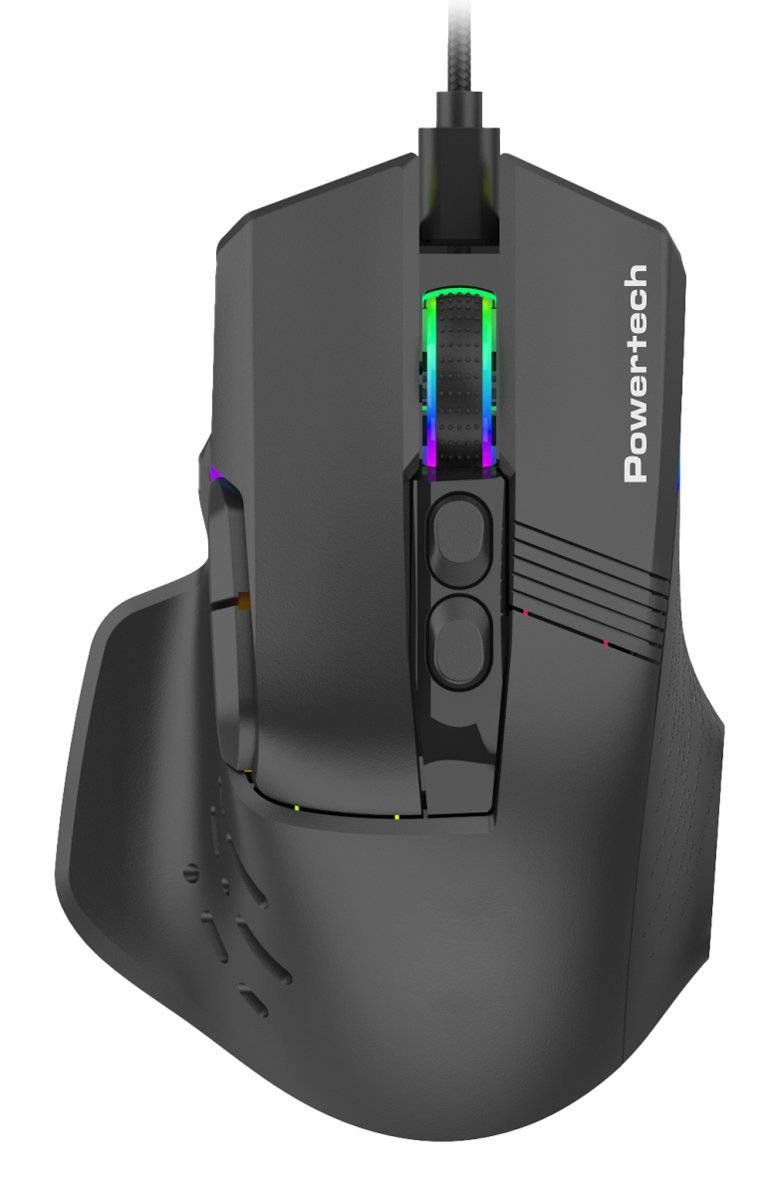 ensyrmato gaming pontiki, RGB fos, optiko, 12000DPI, mayro 6790 Gaming