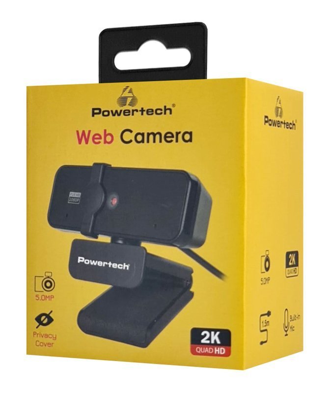 web camera, 5MP, 2K Quad HD, aytomati estiasi, 1.5m, mayri 7010 0 6