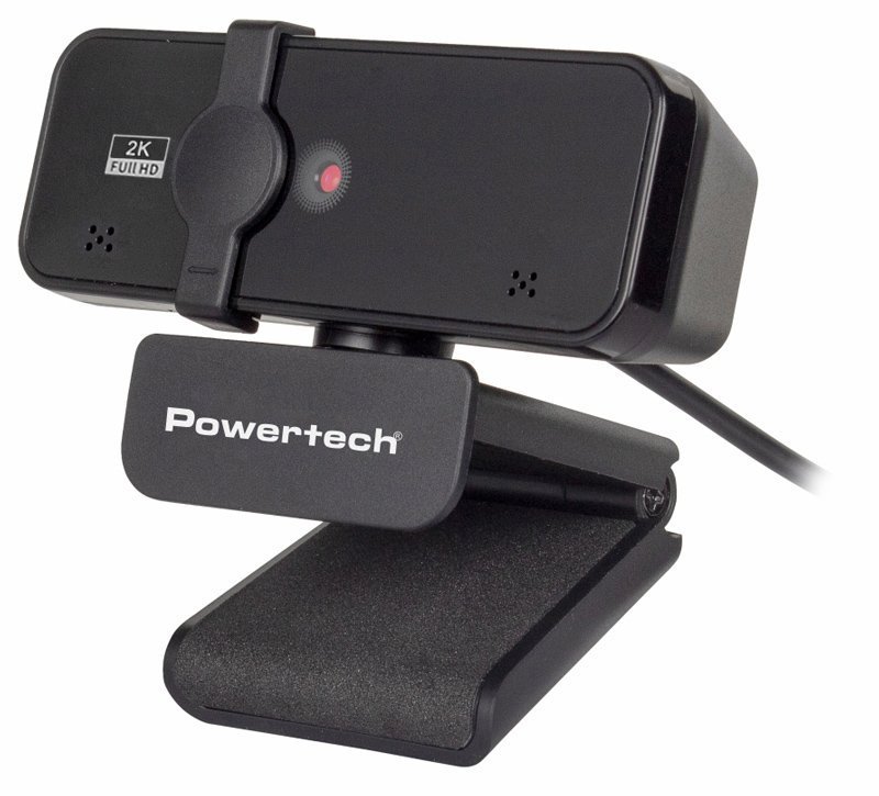 POWERTECH web camera , 5MP, 2K Quad HD, αυτόματη εστίαση, 1.5m, μαύρη 7010