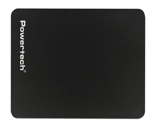 POWERTECH mouse pad , 20x18cm, μαύρο 7011