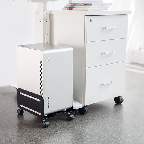 POWERTECH βάση PC με ροδάκια, universal, μεταλλική, έως 10kg 7346 - Image 2