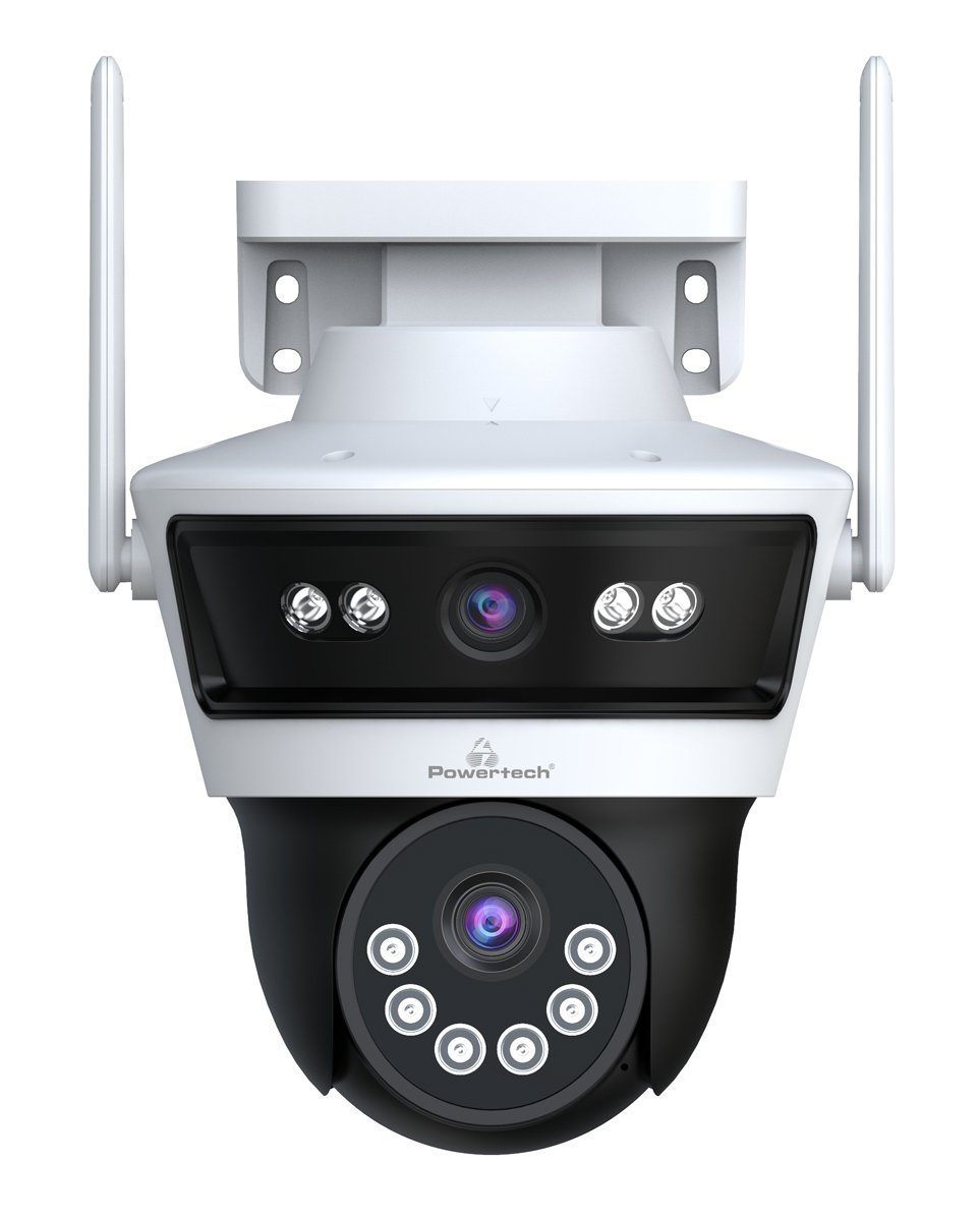 POWERTECH smart κάμερα , 3MP, dual lens, WiFi, PTZ, SD, IP65 7407