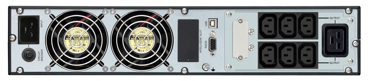 POWERTECH UPS On Line για rack 2U, με οθόνη, 3000VA/2700W, 7x DC output 7718 - Image 2