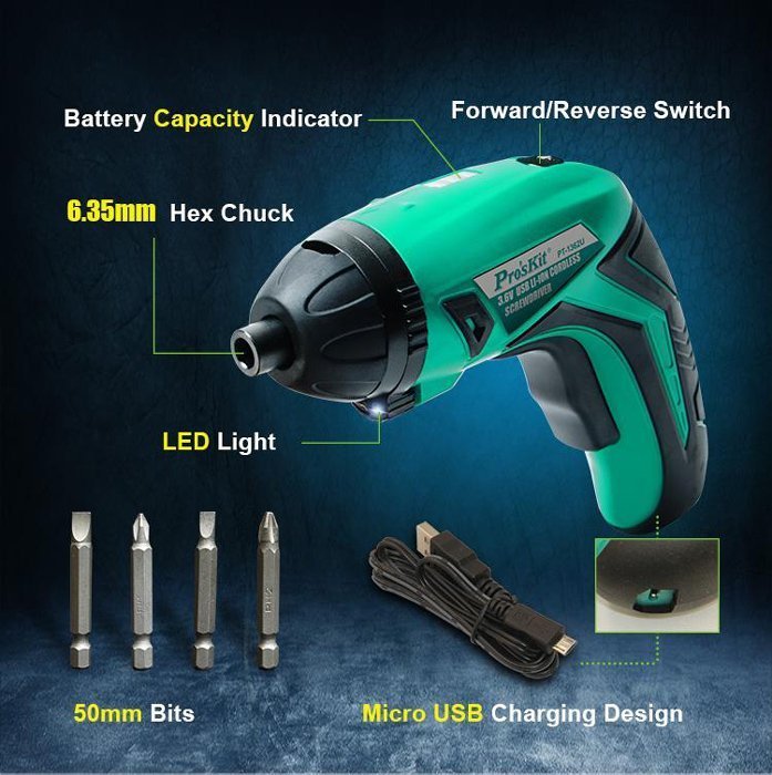 ilektriko katsavidi me 4 mytes, LED fakos, 1500mAh 6501 Ilektriko katsavidi 2