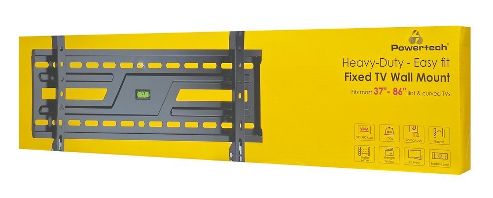 POWERTECH επιτοίχια βάση τηλεόρασης , 37-86", έως 75kg, fixed 7750 - Image 8