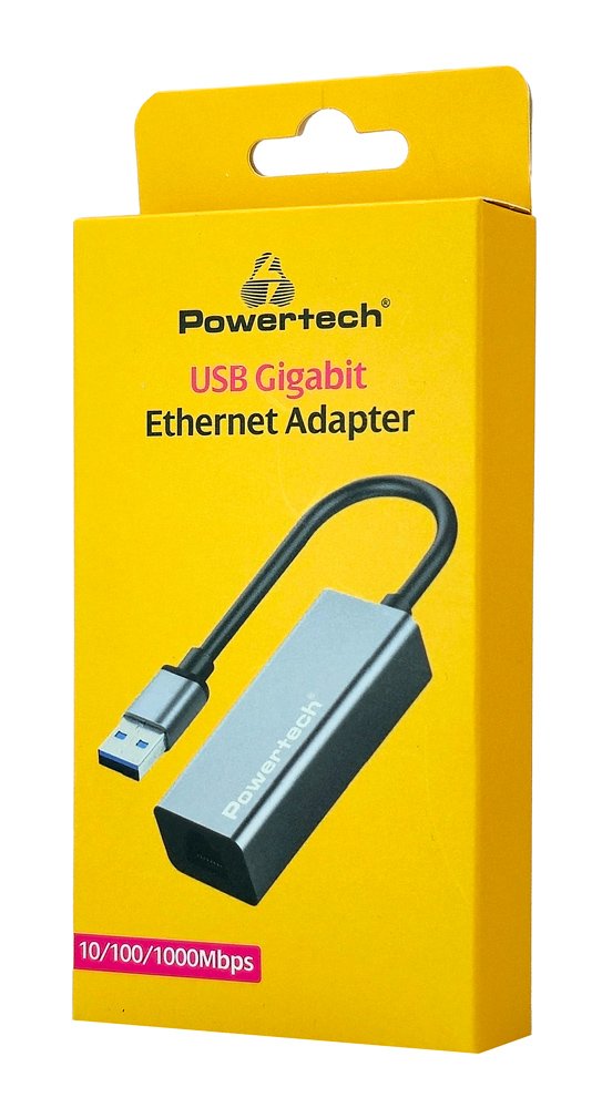 POWERTECH αντάπτορας δικτύου , USB, 1000Mbps Ethernet, γκρι 8769 - Image 2