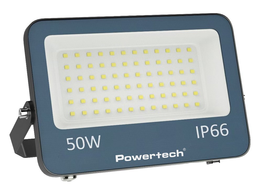 POWERTECH LED προβολέας , 50W, 4000K, 4500lm, IP66 8786