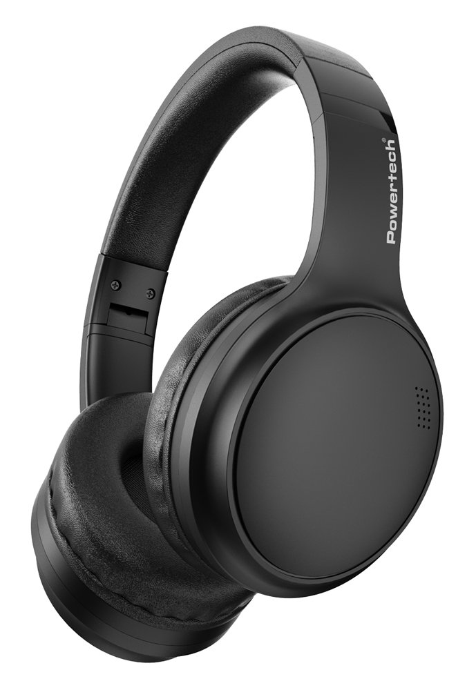 POWERTECH headphones , ενσύρματα & ασύρματα, ANC, 40mm, 500mAh, μαύρα 8790