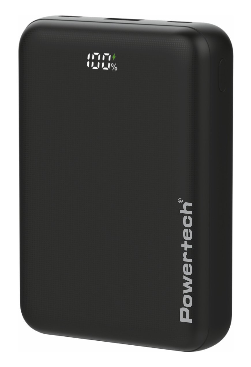 POWERTECH power bank  με οθόνη, 20000mah, 22.5W, μαύρο 9062