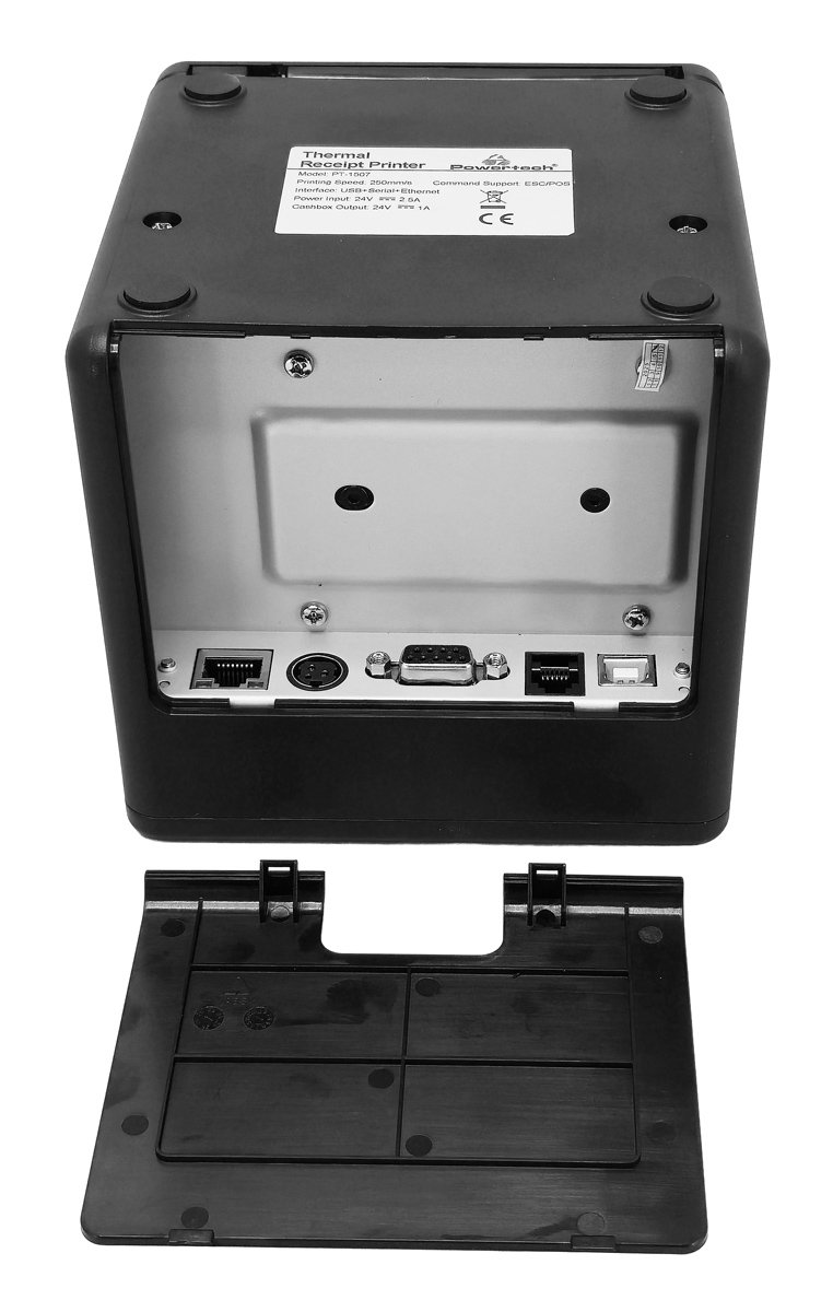 POWERTECH θερμικός εκτυπωτής αποδείξεων , USB/Ethernet/Serial, auto cutter, μαύρος 9089 - Image 5