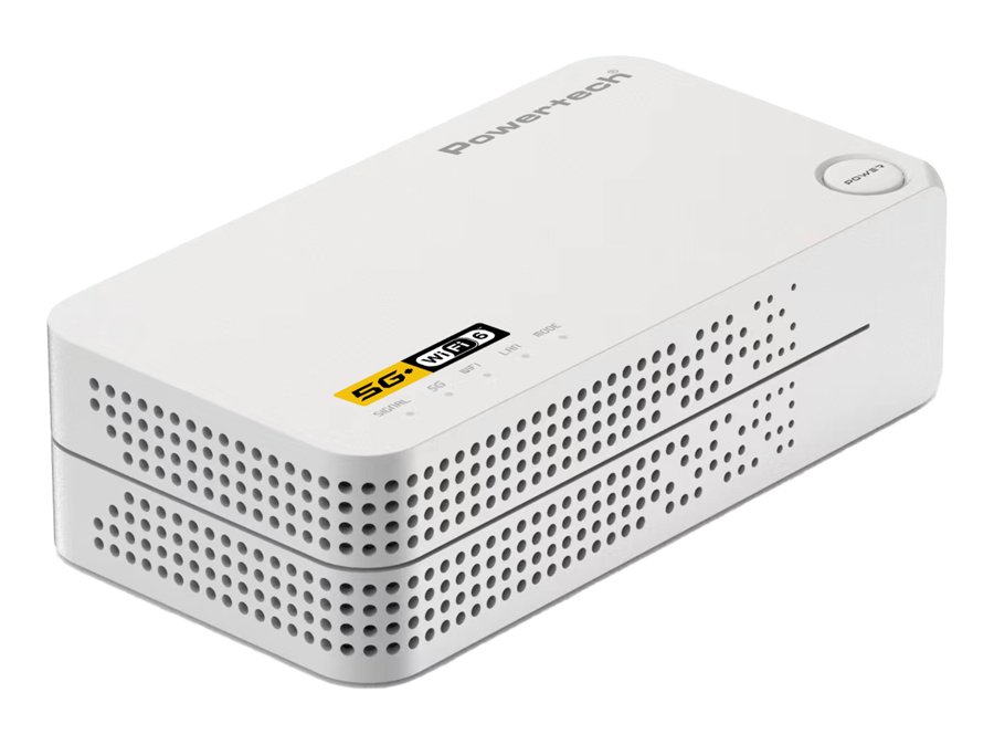 POWERTECH 5G mobile router , WiFi 6, AX1800 dual band, 4000mAh 9097