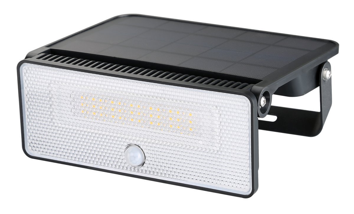 POWERTECH LED ηλιακό φωτιστικό με αισθητήρα κίνησης, 12W, 3600mAh, μαύρο 9180