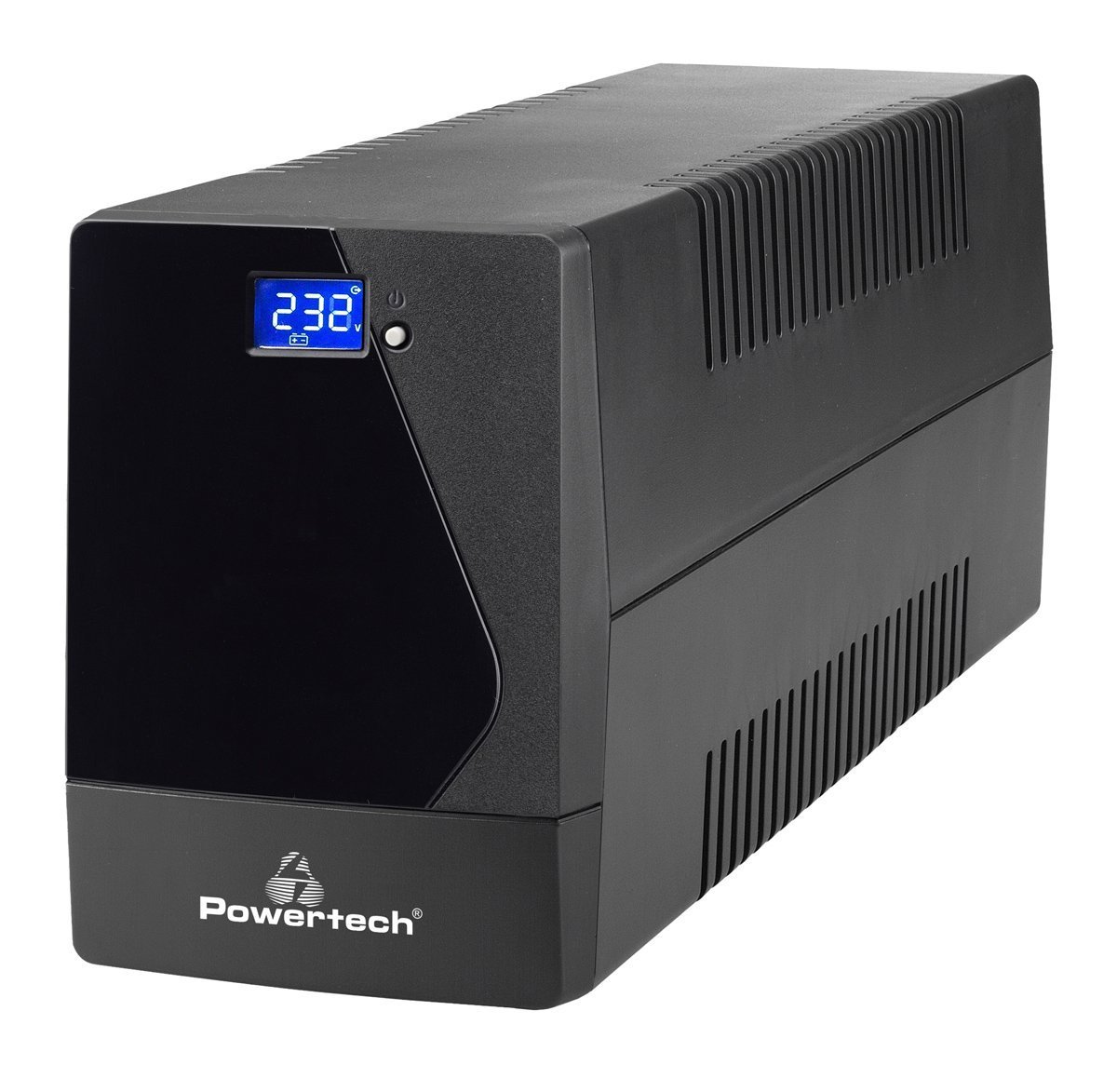 POWERTECH UPS Line Interactive με οθόνη, 1800VA, 1080W, 4x Schuko, 2x RJ45/RJ11, USB Type B 7060