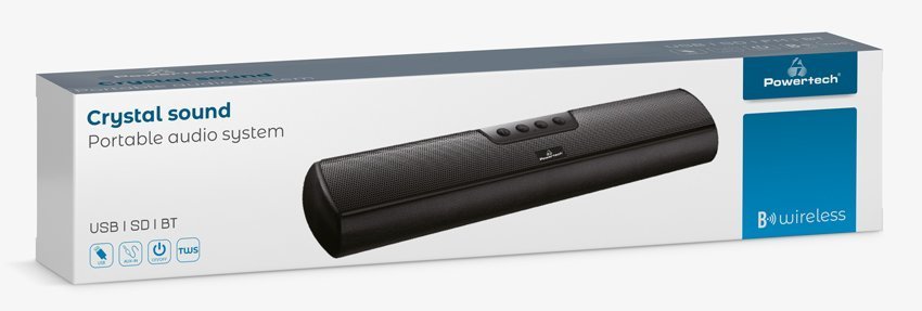 POWERTECH soundbar , 20W RMS, TWS, 3600mAh, μαύρο 3103 - Image 3
