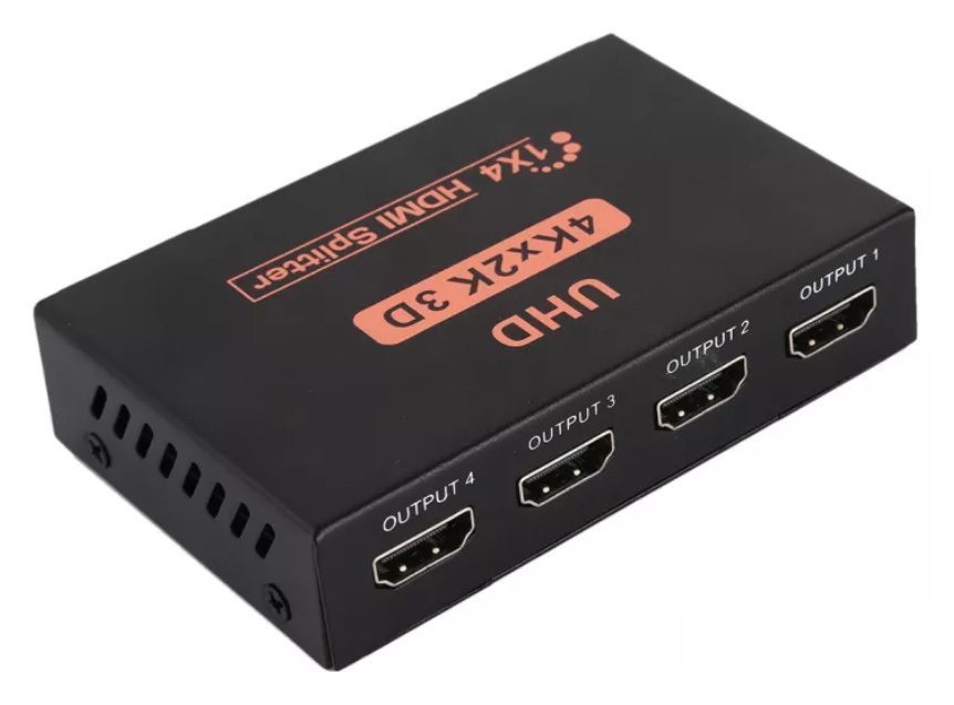 POWERTECH HDMI splitter , 4 σε 1, 4K/60Hz, μαύρο 2101