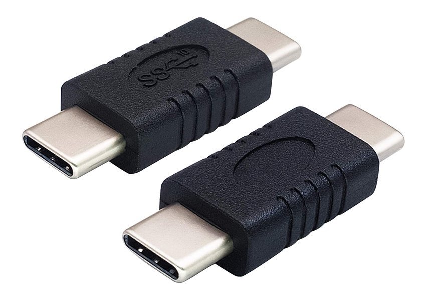 POWERTECH αντάπτορας USB-C αρσενικό σε USB-C αρσενικό , μαύρος 3298
