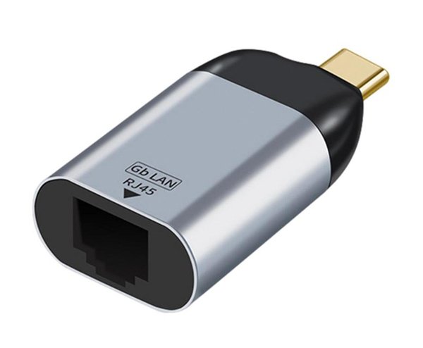 POWERTECH αντάπτορας δικτύου , USB-C, 1000Mbps Ethernet, γκρι 4607