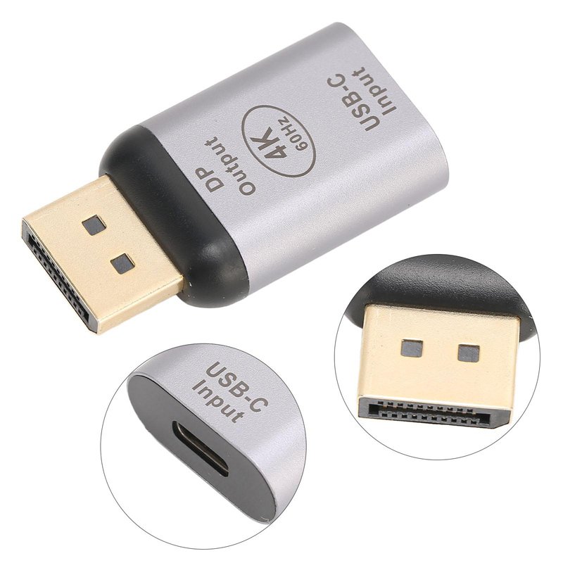 POWERTECH αντάπτορας USB-C σε DisplayPort , 4K/60Hz, γκρι 4608 - Image 2