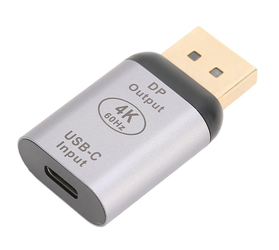 POWERTECH αντάπτορας USB-C σε DisplayPort , 4K/60Hz, γκρι 4608