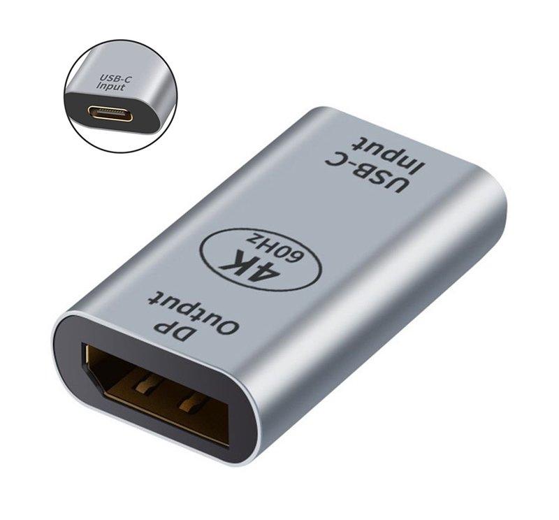 POWERTECH αντάπτορας USB-C σε DisplayPort , 4K/60Hz, γκρι 4609