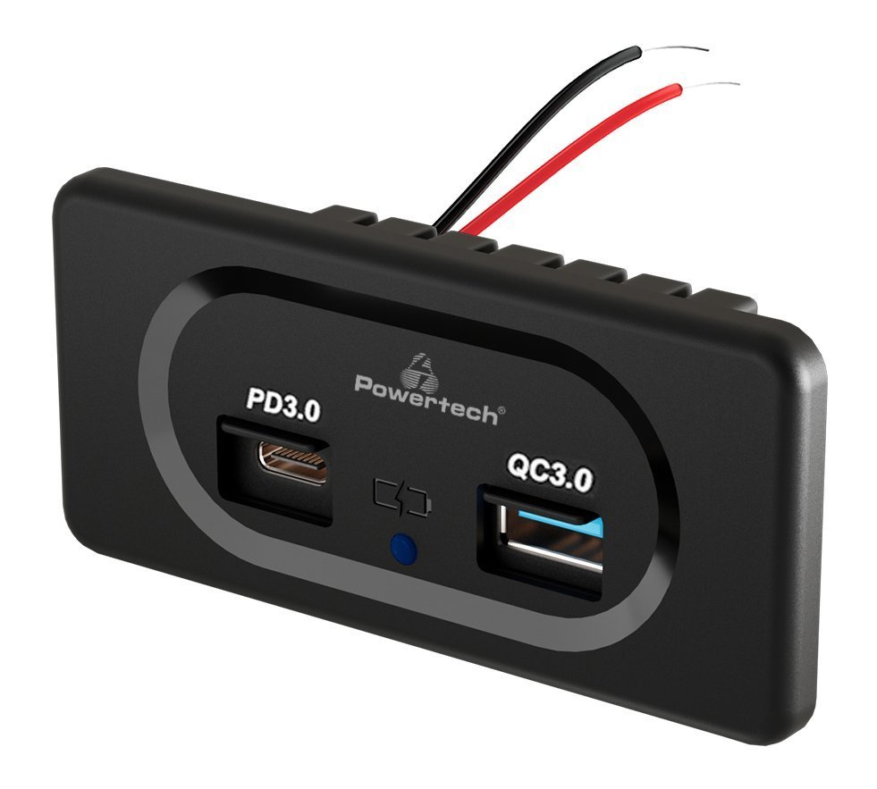 POWERTECH πρίζα USB για σκάφη & οχήματα , USB & USB-C, 36W 6597