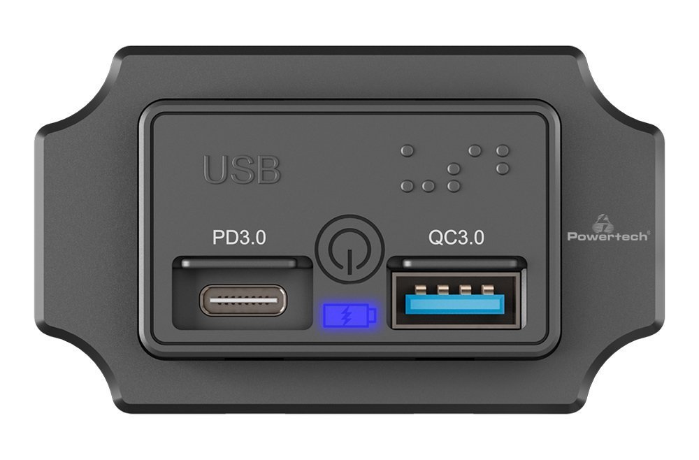 POWERTECH πρίζα USB για σκάφη & οχήματα , USB & USB-C, 36W 6598