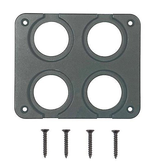POWERTECH πάνελ πρίζας για σκάφη & οχήματα , 4 θέσεις, 102x85mm 6605