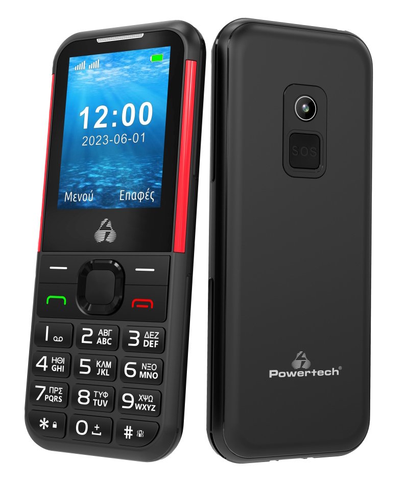 kinito tilefono Sentry 4G, SOS Call, me fako, mayro 4752 Mayro 2