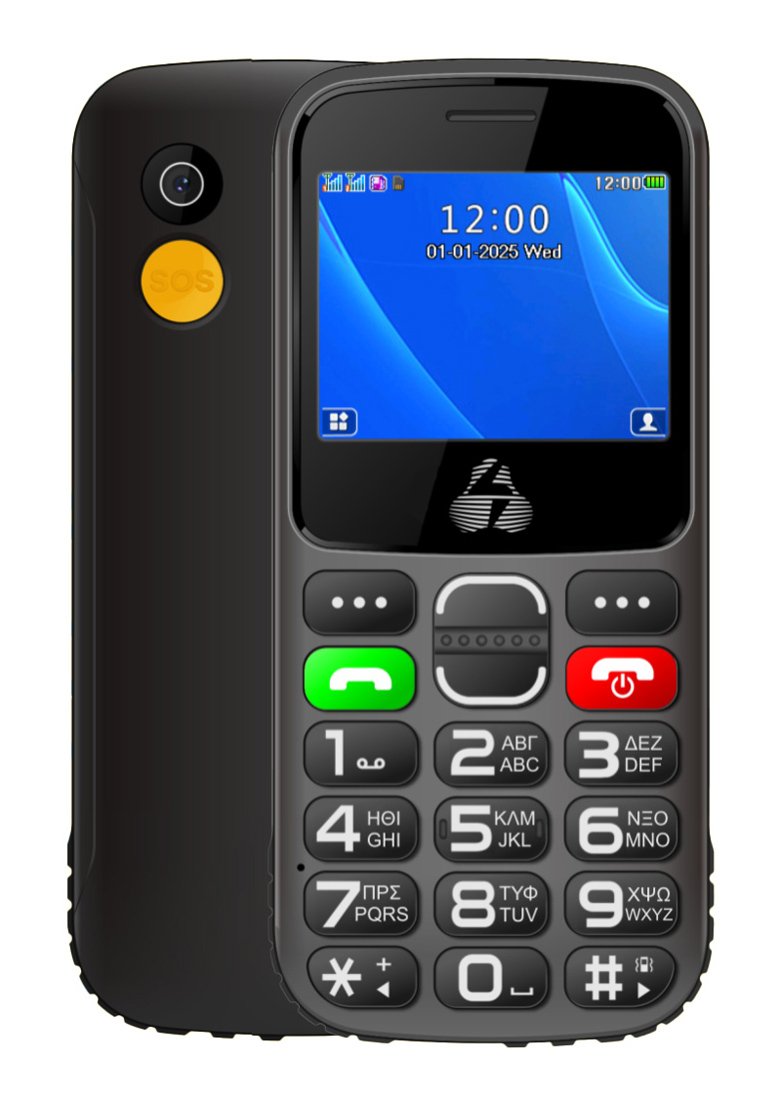 POWERTECH κινητό τηλέφωνο Sentry Eco II, 2.31", dual SIM, με κάμερα, μαύρο 7998