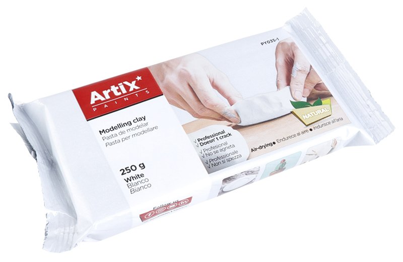 ARTIX PAINTS φυσικός πηλός , χωρίς γλουτένη, 250γρ, λευκός