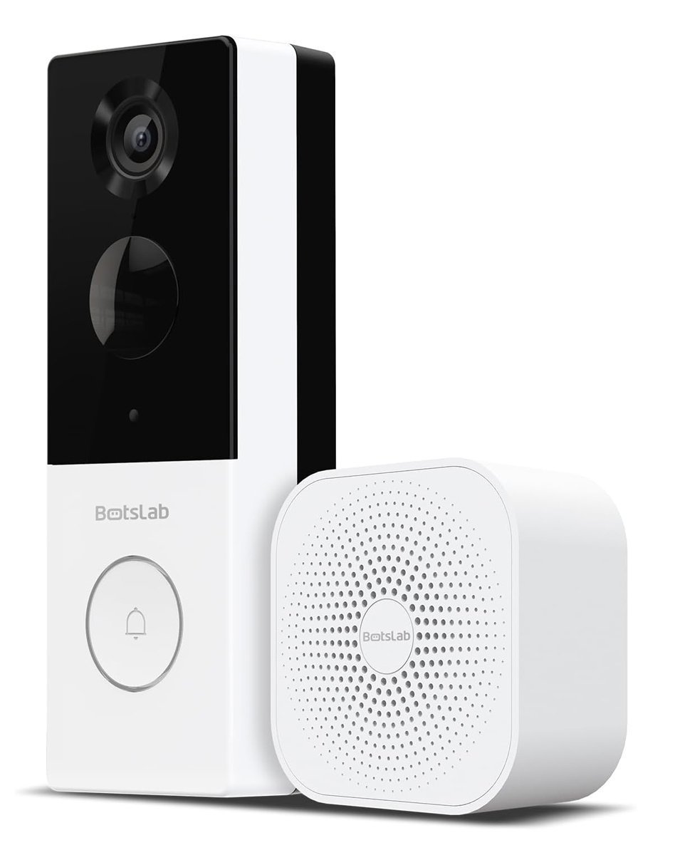BOTSLAB smart κουδούνι με κάμερα , 3MP/2K, WiFi, 5000mAh 6804