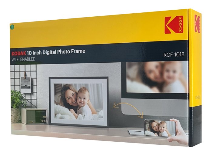psifiaki korniza me 10.1" othoni afis, 1+32GB, Wi-Fi, mayri 6523 Diafora 9